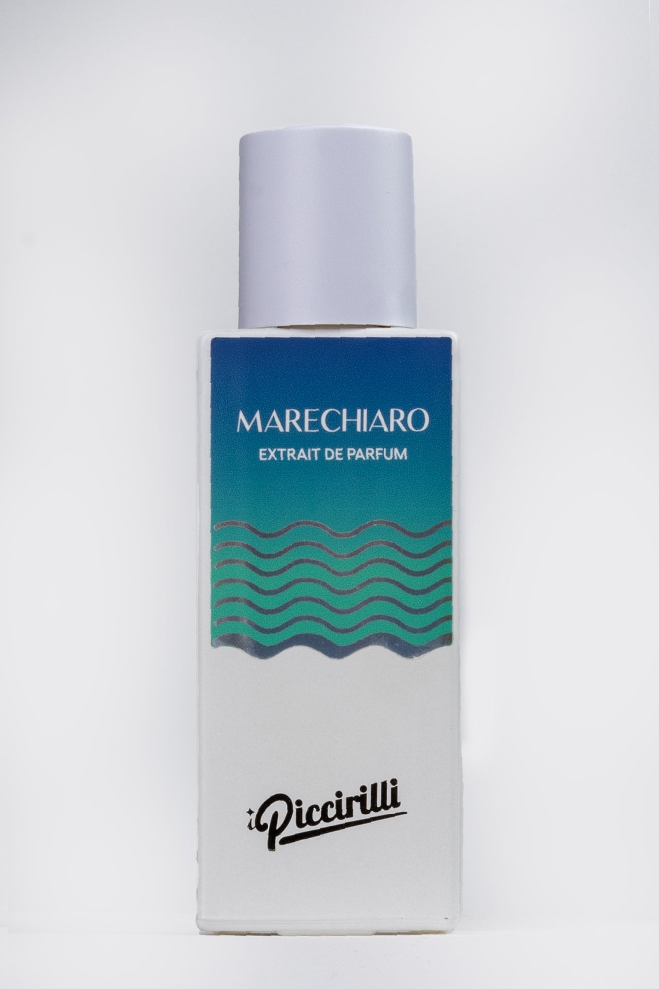 Marechiaro Extrait de Parfum bottle with Piccirilli branding on a white background