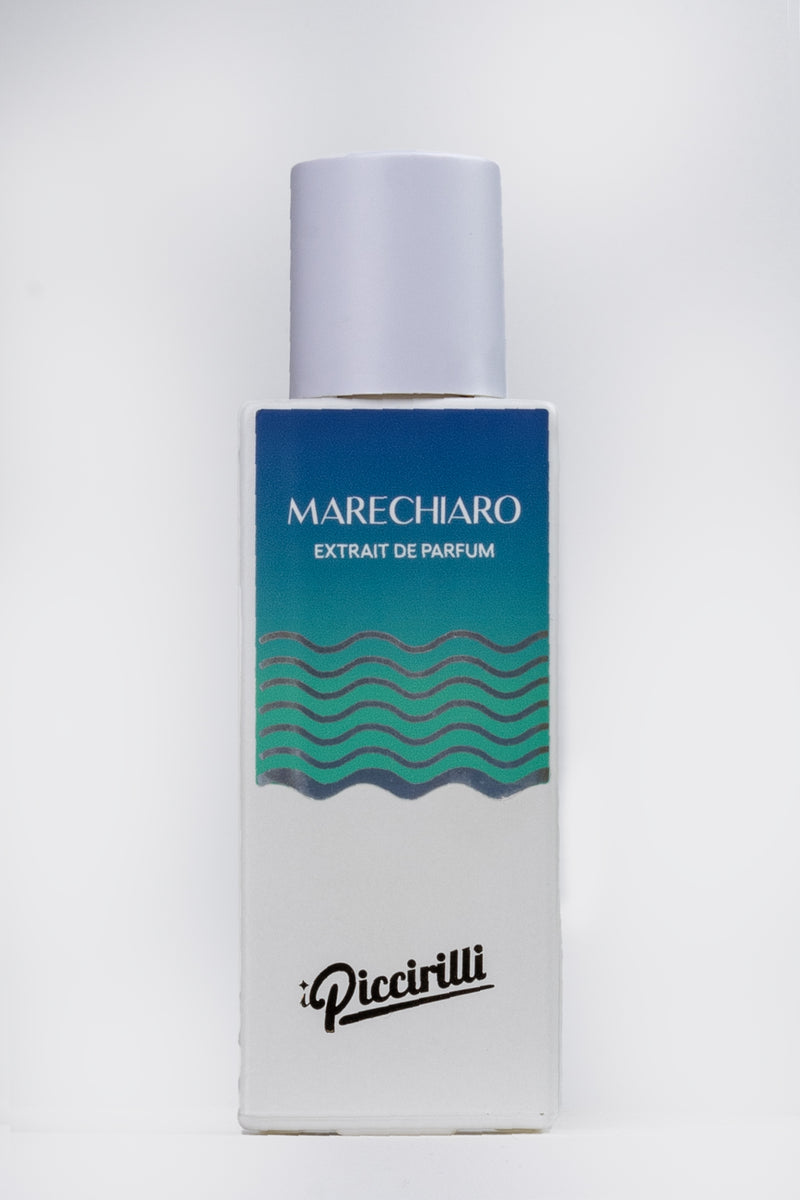 Marechiaro Extrait de Parfum bottle with Piccirilli branding on a white background