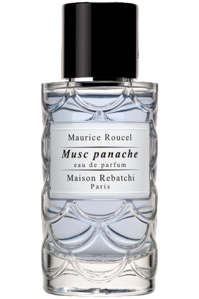 Maurice Roucel Musc panache perfume bottle on a white background